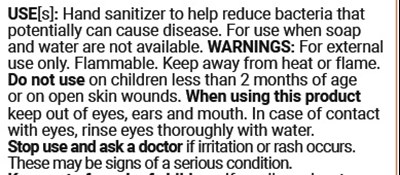 Use[s] (Khs Chs Gel Indications And Usage)